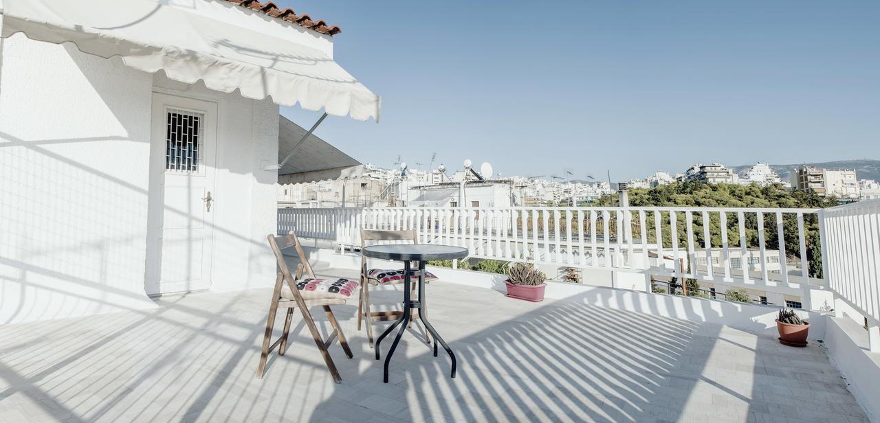 Apartmán Top Floor Studio With Endless View Atény Exteriér fotografie